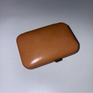 Vintage Buxton Leather Key-Tainer Cowhide Key Case Holder 4 Hooks Tan Wallet